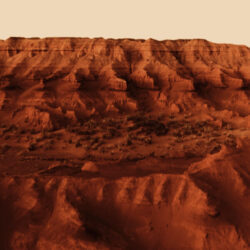 red ridge on Mars - Deposit Photos